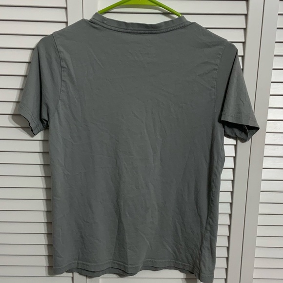 Tommy Hilfiger Gray Short Sleeve Shirt Size Medium 12-14 100% Cotton - Picture 2 of 3